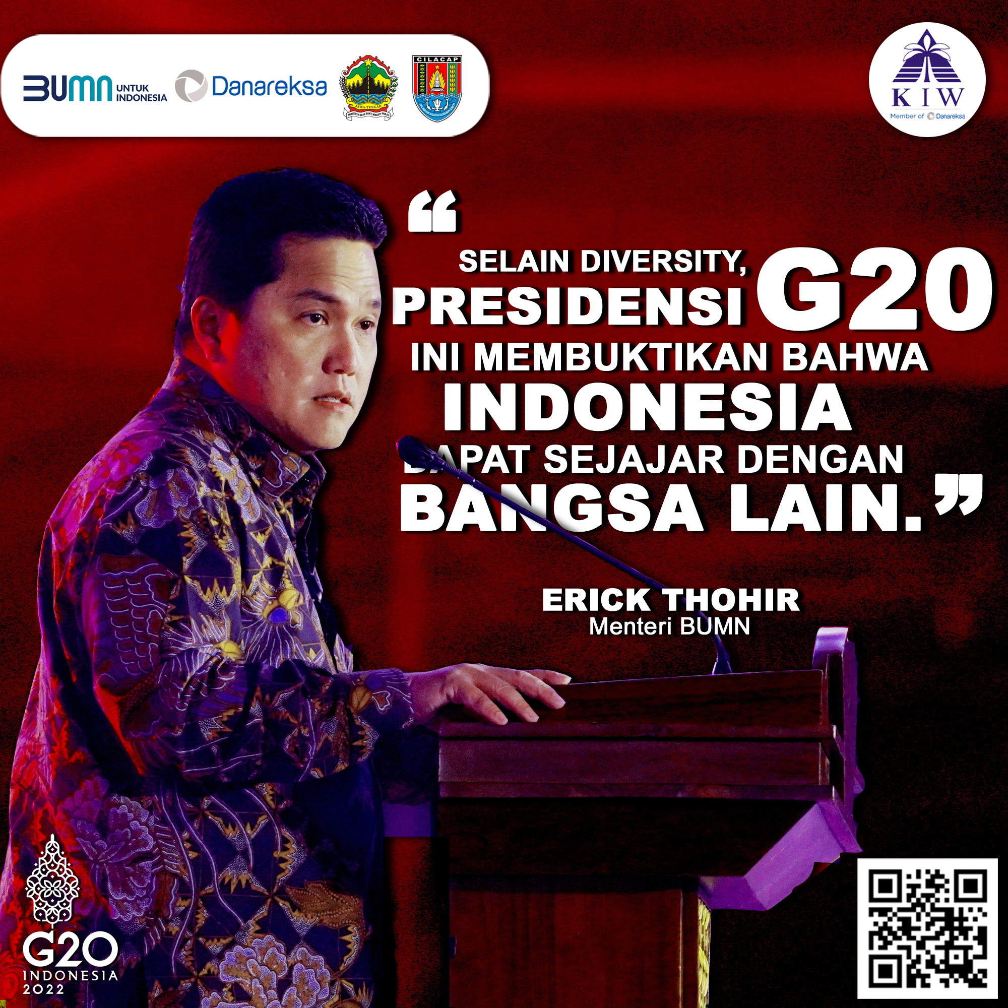 Erick Thohir Apresiasi Dukungan BUMN Dalam G20 – Kawasan Industri ...