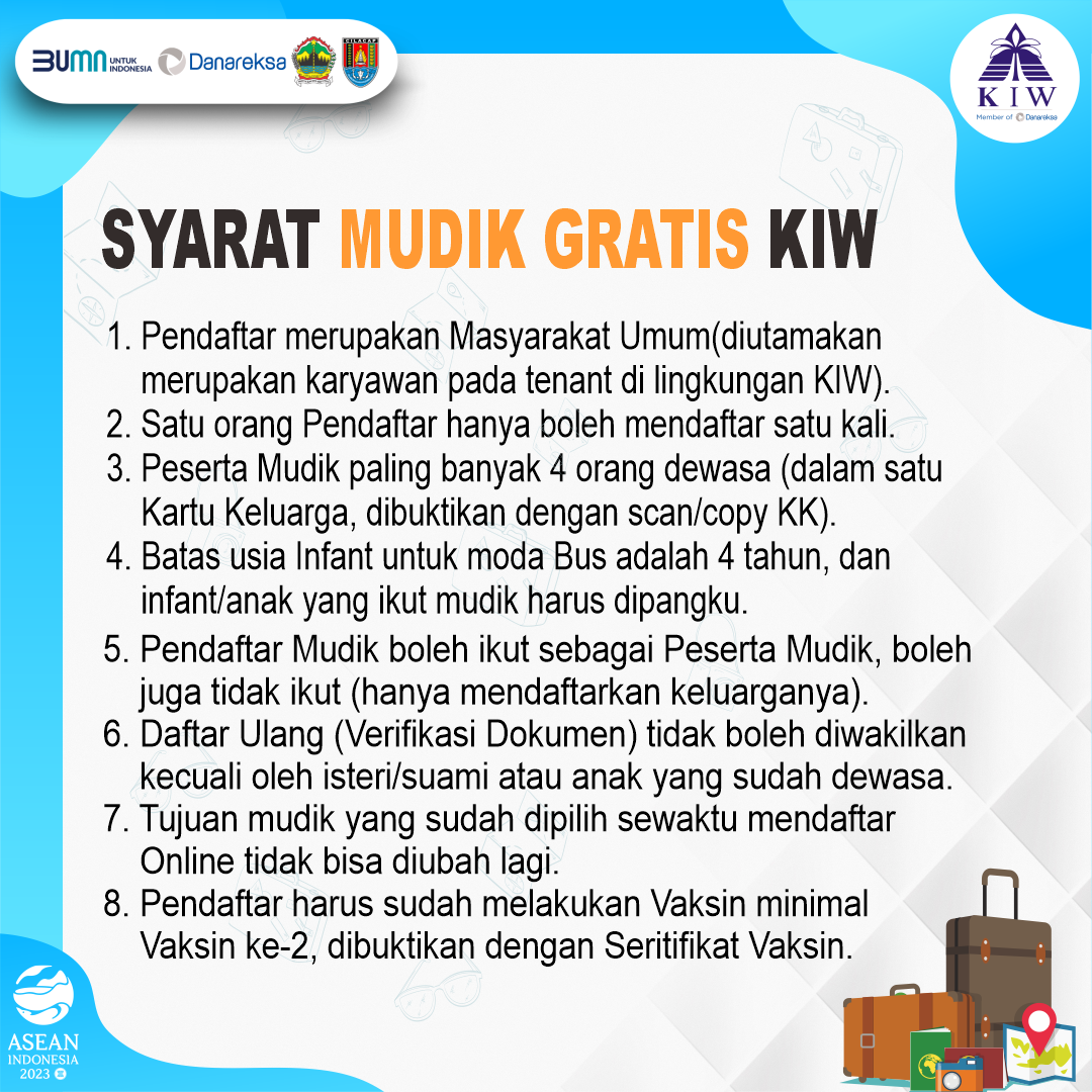 Mudik Gratis Bersama BUMN Ayo Mudik ke Surabaya Bareng KIW Kawasan