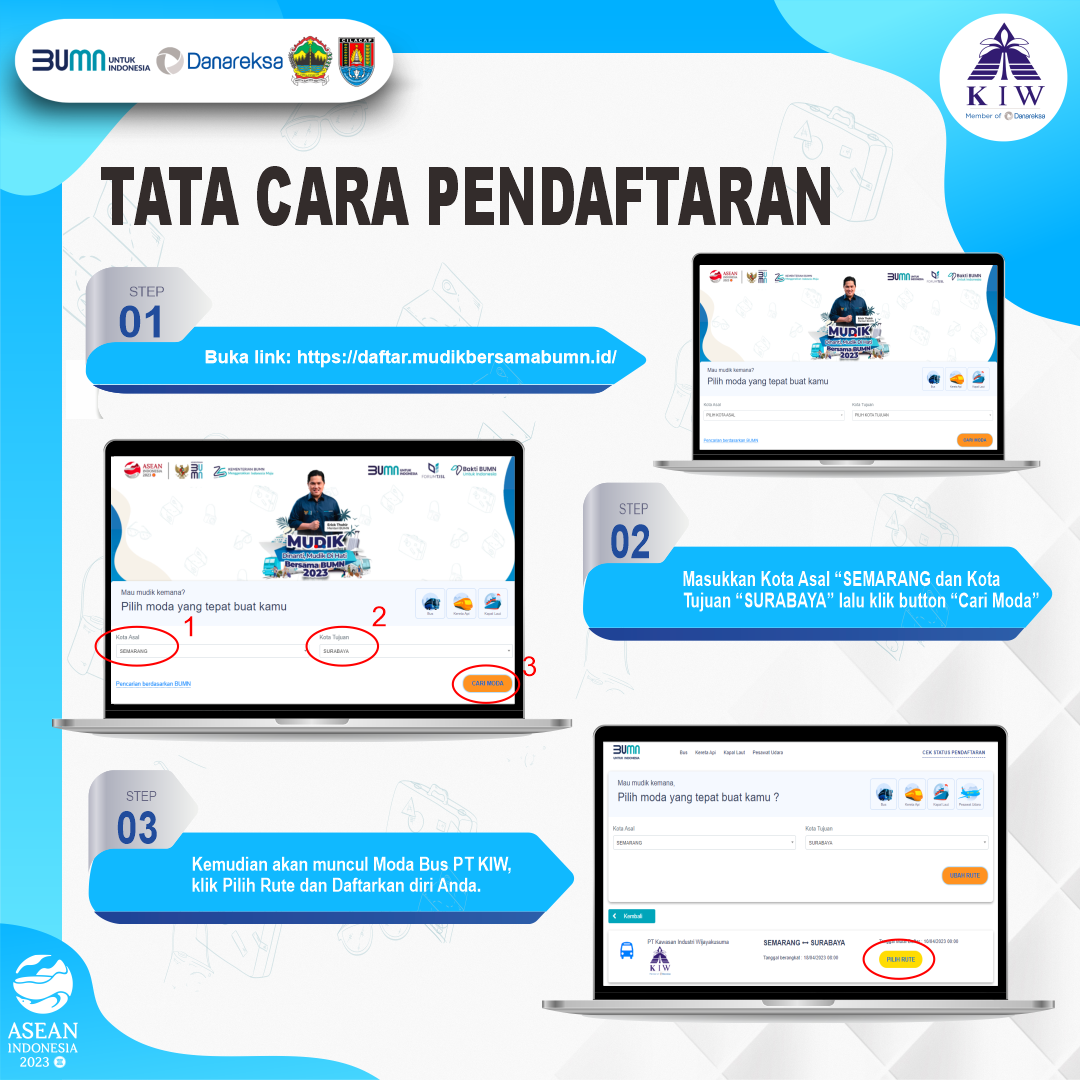 Mudik Gratis Bersama BUMN Ayo Mudik ke Surabaya Bareng KIW Kawasan